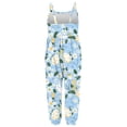 thumbnail image 6 of Ynynloco Toddler Girls Casual Sleeveless Jumpsuits Spaghetti Strap Romper Long Pants with Pockets 1-6T, 6 of 7