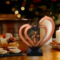 thumbnail image 5 of YOHAVEN Resin Heart Cross Sculpture, Religious and Romantic Tabletop Ornament for Home, Office, and Holiday Decor, Perfect for Christmas, Easter, and Faith-Inspired Gift Giving, 5 of 5
