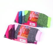 TZ PROMISE 6 Pairs Women's Crew Thermal Crew Socks Winter Heavy Duty Warm Size:9-11