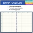 thumbnail image 4 of 7 Period Teacher Undated Weekly Lesson Plan Book by Elan Publishing Company, 8.5" x 11", A-Blue, Days Horizontally Across the Top (W101) - 83-9Y62-649Z, 4 of 7