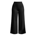thumbnail image 5 of cocolona Womens Casual Loose Plus Size Yoga Pants Elastic Waist Straight Wide Leg Pants with Pockets, 5 of 5