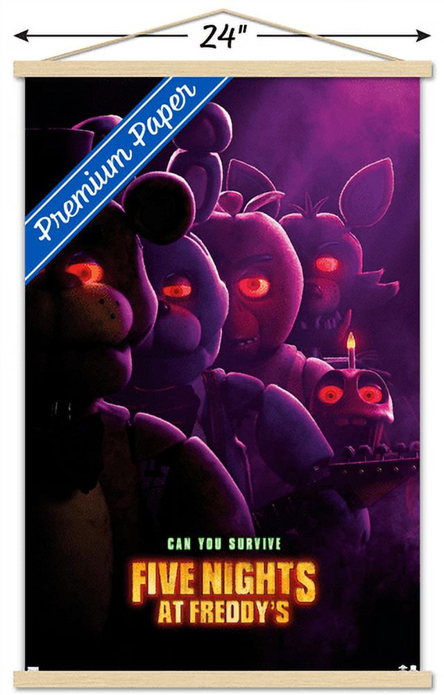 Poster Horror Five Nights At Freddy's Mvoie #2 – Decorazione Da Parete 28x43 Cm, Regalo Per Fan