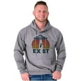 thumbnail image 5 of Aliens Exist UFO Beam Cool Believers Hoodie Sweatshirt Women Men Brisco Brands L, 5 of 6
