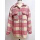 thumbnail image 5 of Winter Wool Coat Casual Plaid Flannel Shacket Jacket Oversized Button Down Long Sleeve Fall Shirt Jacket Coat Tops Jacket Women, 5 of 5