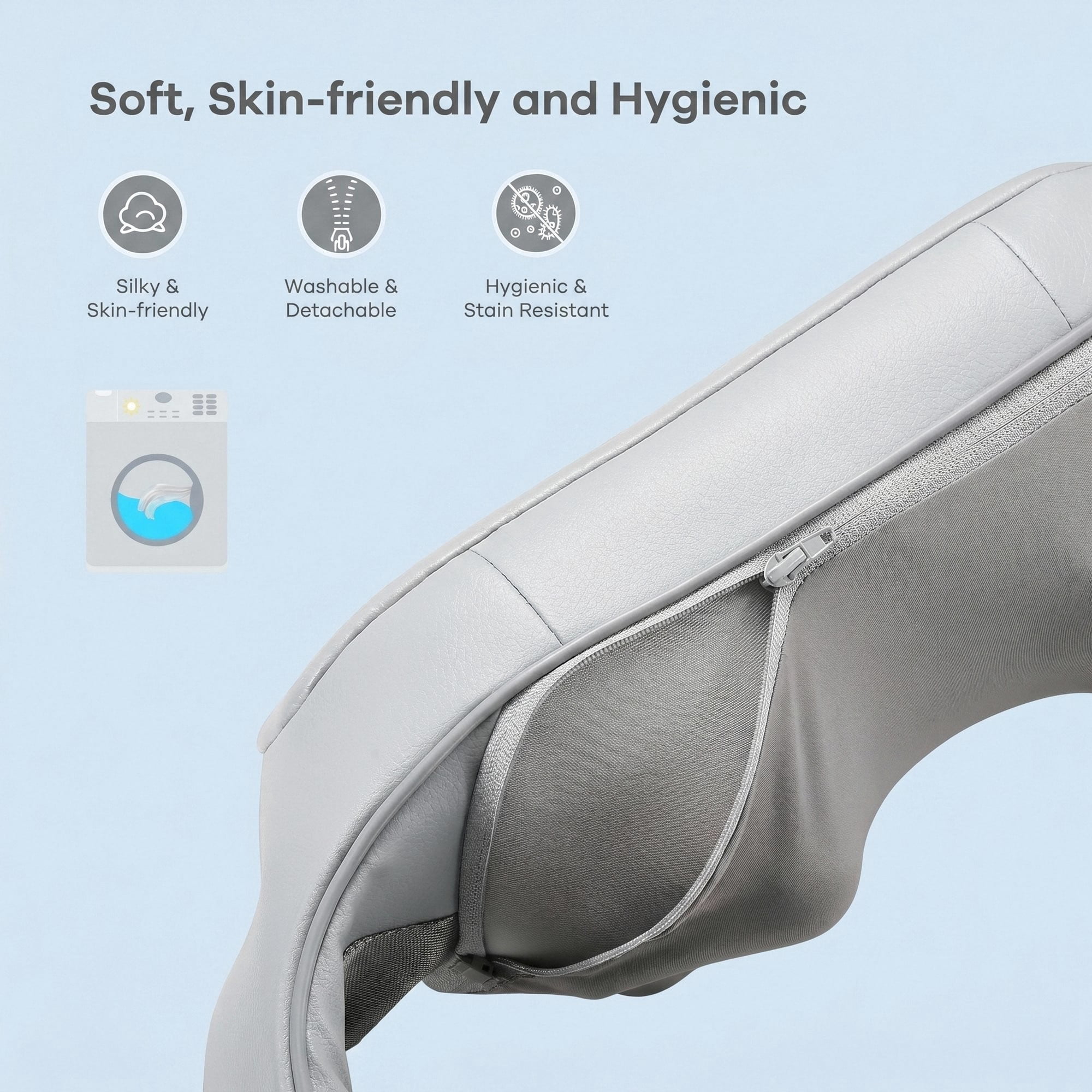 Naipo Neck Massager with Heat, Shiatsu Deep Tissue Kneading for Muscle Pain Relax Relief, Ideal Gift for Men and Women