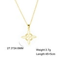 thumbnail image 4 of EUEAVAN Gold Witch Knot Necklace Stainless Steel Choker Necklaces Vintage Amulet Jewelry Gift, 4 of 5