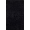 thumbnail image 2 of Safavieh Laguna Shag 6'7" Round Power Loomed Rug in Black, 2 of 10