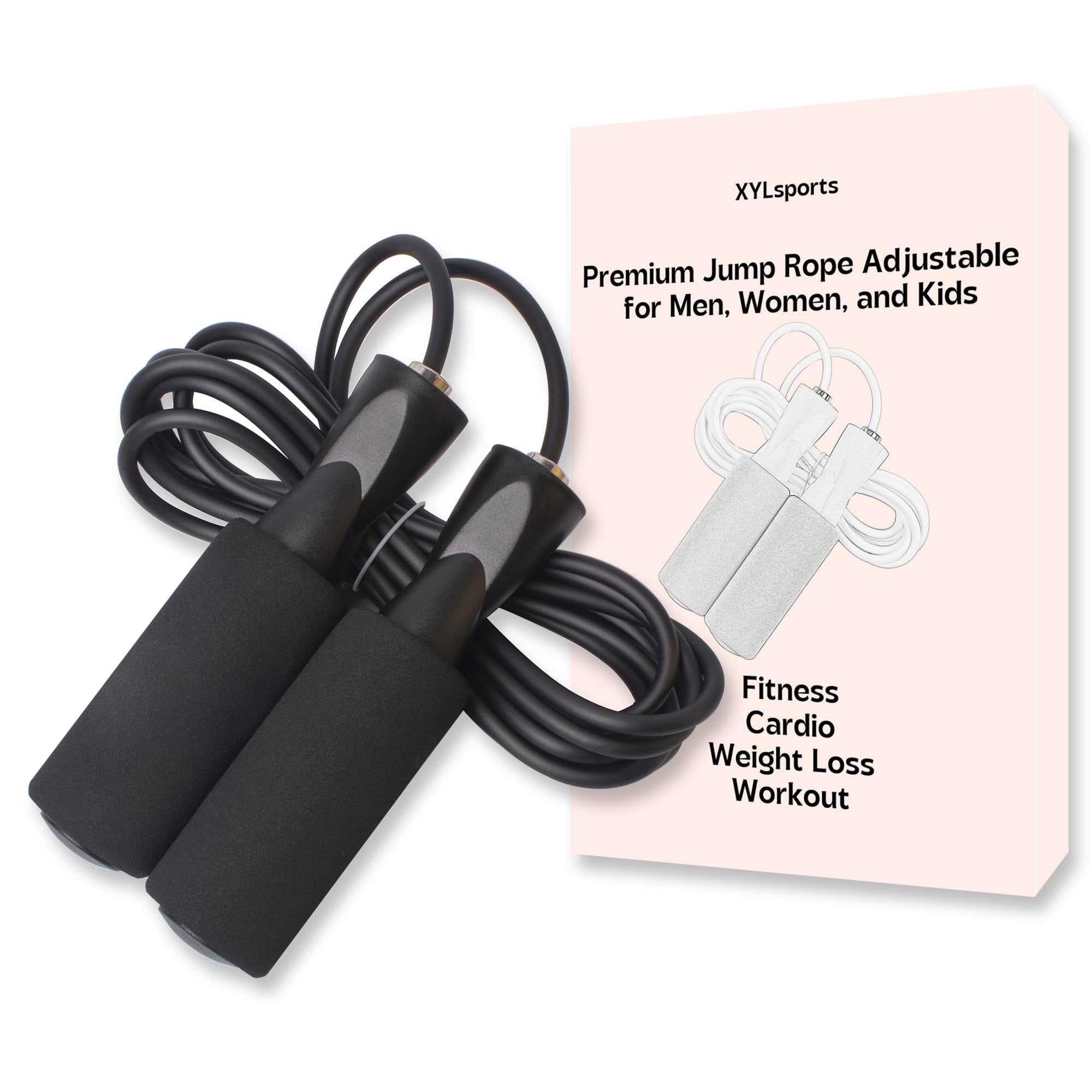 XYLsports Jump Rope for Fitness Adjustable Rope for Men, Women