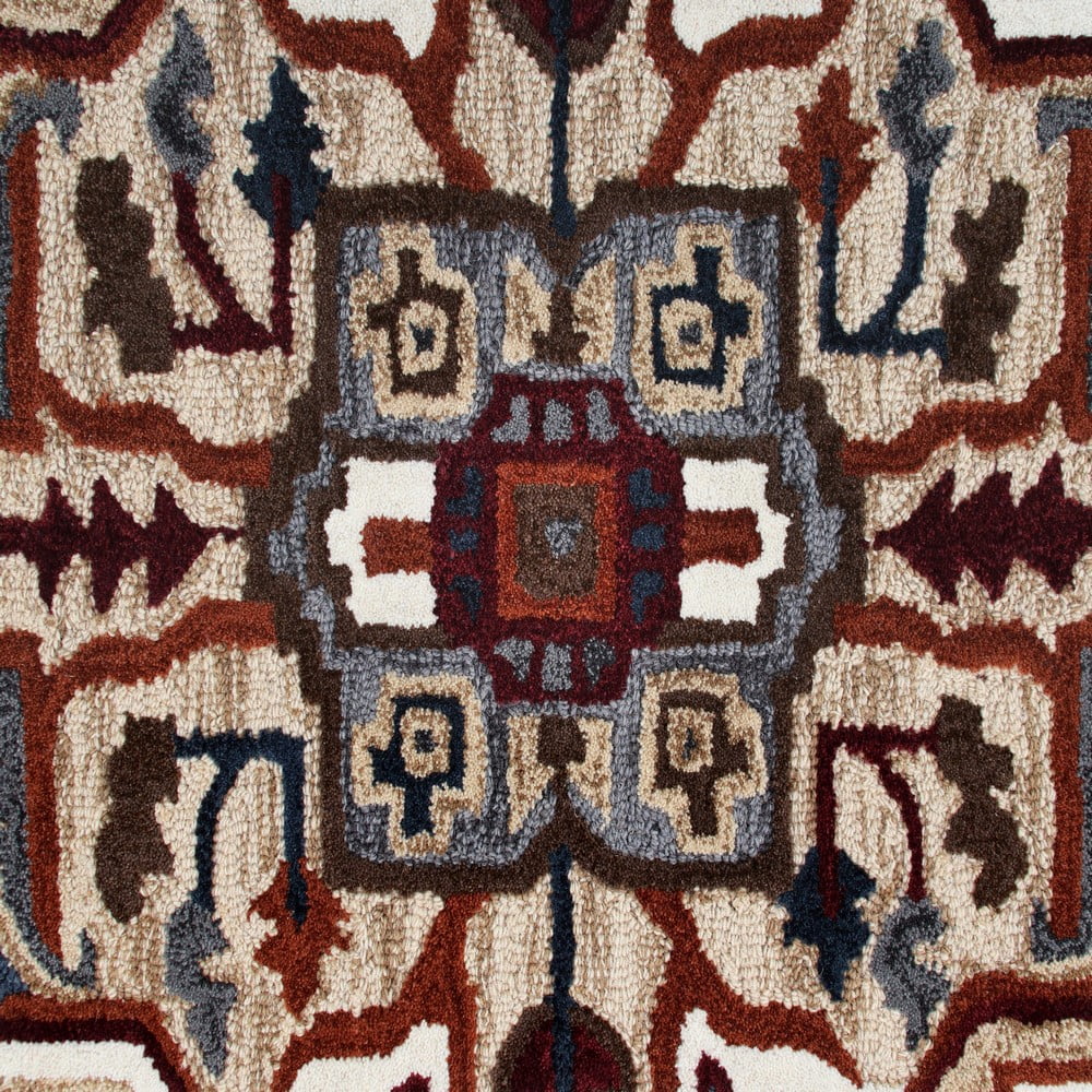 Ox Bay Selah 7' Star Gray/Rust Southwestern Hand-Tufted Indoor Area Rug