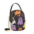 thumbnail image 7 of FORMRS Crossbody Bag for Women Quilted Travel Shoulder Cell Phone Purse with Chain Strap Handbag, Yellow Halloween Ghosts, 7 of 7