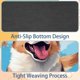 thumbnail image 4 of Alfombrilla de ratón Happy Corgis con base de goma antideslizante, cuadrada, protector para portátil, almohadillas de escritura, alfombrilla de ratón para juegos de ordenador, alfombrilla, 4 of 7