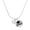 Silver, variant on Silver-tone 10K - Script Class of 2025 Dome Charm Necklace, 18"