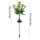 thumbnail image 3 of Estacas de jardín exterior para luces solares de loto, luces solares LED para el sendero de jardín, decoración impermeable de seda para césped en patio, 1 pack, 3 of 6