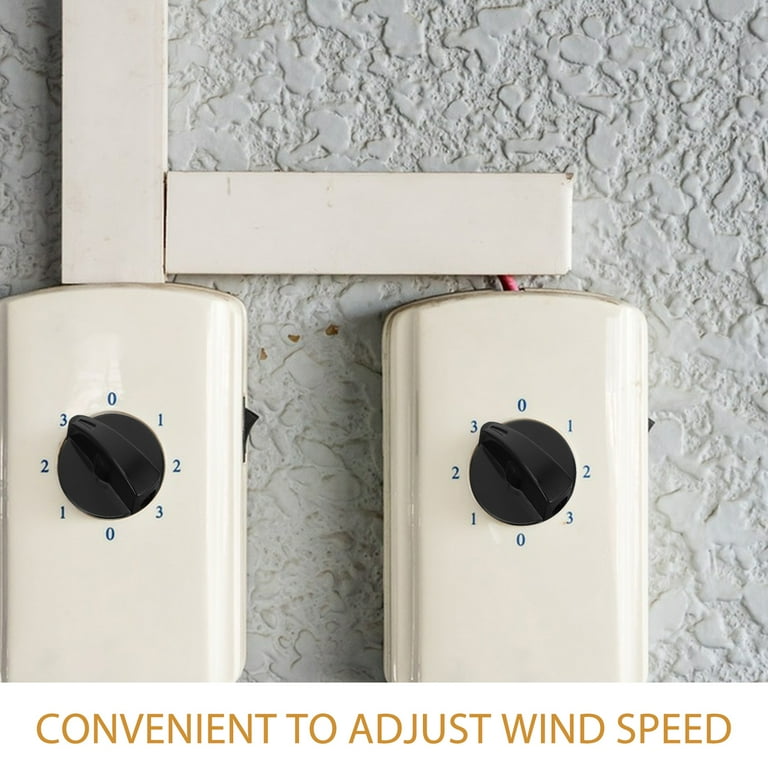 10 Pcs Industrial Horn Fan Knob Regulator Speed Control Switch Desk Replacement