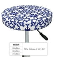 thumbnail image 4 of Bingfone12 Inch Padded Round Bar Stool Cover Cushion With Elastic Fabric Round Chair Seat - Blue And White Porcelain Chinaware, 4 of 7
