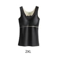 thumbnail image 2 of Sonducket Ropa interior térmica para niña, chaleco básico de fibra acrílica grueso de alta elasticidad para mantener el calor, Camisetas sin mangas Negro 2XL, 2 of 6