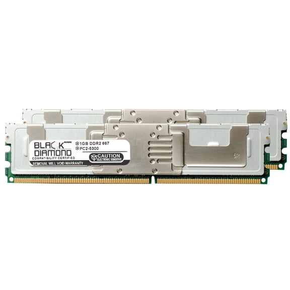 2GB 2X1GB Memory RAM for SuperMicro SuperWorkstation Series Super7045A-3, Super7045A-8, Super7045A-T 240pin PC2-5300 667MHz DDR2 FBDIMM Black Diamond Memory Module Upgrade