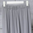 thumbnail image 5 of Mutghys Cropped Pajama Pants for Women Solid Elastic Waist Sleep Pants Home Relaxing Loose Comfy Casual Pajama Bottoms, 5 of 5
