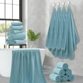 thumbnail image 3 of 18 Piece Family Bath Towel Set Include 6 Bath Towels,6 Hand Towels and 6 Washcloths Soft Bathroom Towel with Hanging Loops,Highly Absorbent Quick Dry Towels Set for Bathroom,Hotel and Spa-Turquoise, 3 of 18