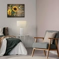 thumbnail image 4 of Rustic Farm Sunflower Wall Art Butterfly Hummingbird Canvas Print Paintings Framed Inspirational Quotes Pictures Modern Home Decor For Living Room Kitchen Bathroom Ready To Hang,12x16 Inch, 4 of 6