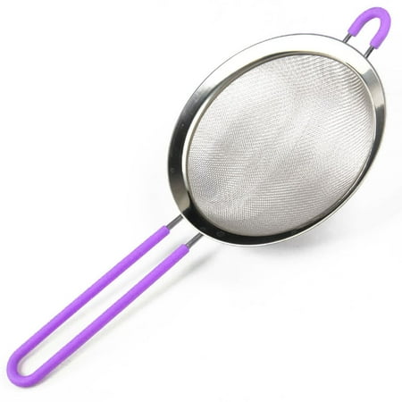 

Flour Sieve Frying Filter Screen Stainless Steel Convenient Metal Tea Strainer