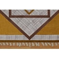 thumbnail image 7 of Casavani Handmade Block Printed Yellow Cotton Dhurrie Hallway & Stair Runner Rug Home Decor Kilim 2.6x10 feet, 7 of 7