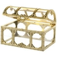 thumbnail image 2 of LITINKIMI Small Clear Vintage Pirate Treasure Chest Jewelry Box Metal Keepsake for Birthday Party Favors and Home Decorations, 2 of 7