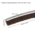 thumbnail image 3 of Uxcell Brush Weather Stripping Adhesive Felt Door Seal Strip 590.6Inch L x0.6Inch W Brown, 3 of 5