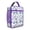 Purple-30, variant on Butterflies and Flowers Print Lunch Bag, Cute Tropical Aesthetic Pattern Tote for School, Work, Picnic, Travel