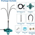 thumbnail image 4 of Standing Garden Misting System with 4-Arm Rotary Nozzle, Adjustable Pliable Tubing, 8M Water Line for Patio, Yard, Poolside, Outdoor Cooling, 4 of 9