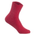 thumbnail image 3 of Lovely Annie Unisex Children's 6 Pairs Thick & Warm, Comfy, Durable Wool Crew Socks. Perfect as Winter Snow Sock and All Seasons LK08 Size 0Y-2Y Red, 3 of 3