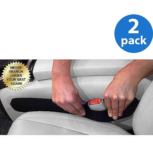 Lexington Universal Fit Drop Stop Car Seat Gap Filler, 2-Pack, Black