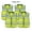 Lime/ Green, variant on Kishigo High Visibility Safety Vest for Men, High Vis Breathable Pockets Zipper Surveyors Vest, Lime/ Green, 4 Pack, XL
