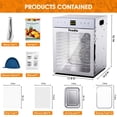 thumbnail image 2 of Deshidratador de alimentos Fendia 12 bandejas de acero inoxidable 1200W 190°F, 2 of 6