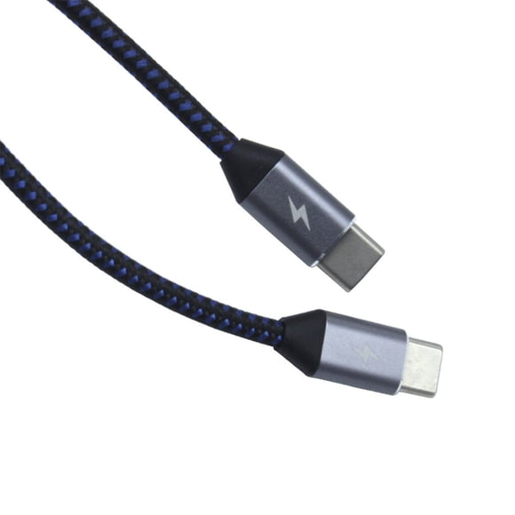 Langgg USB 3.1 Type C pour le Type C Câble 10 Gbps 5A QC3.0 Câble de Charge Rapide de Type C pour Téléphone Mobile, 1M