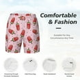 thumbnail image 5 of Balery Watermelon Ice Cream Mens Swim Trunks Swim Shorts for Men Quick Dry Inseam Beach Shorts with Compression Liner Pocket-3X-Large, 5 of 9