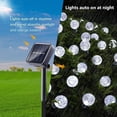 thumbnail image 6 of FloreceBien Solar String Lights Outdoor 35.6ft 60 LED Globe String Lights,Waterproof 8 Modes Solar Patio Lights for Garden, Patio, Gazebo, Yard, Outdoors (Warm White), 6 of 7
