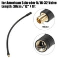 thumbnail image 3 of Adaptador de manguera de bomba de aire para inflador de neum?ticos de 12 ", extensi?n con bloqueo, conexi?n de tubo de portabrocas para v?lvula est?ndar americana sin v?lvula de liberaci?n de aire para autom?vil, bicicleta de monta?a, motocicleta Unique Bargains mandriles de llantas, 3 of 7