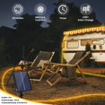 thumbnail image 2 of Luces de cuerda solar OMIKA 15 m 600 LEDs USB IP68 impermeables, 2 of 8