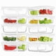 thumbnail image 1 of Recipientes de vidrio para preparación de comidas HOMBERKING 630 ml, 2 compartimentos x10, 1 of 7