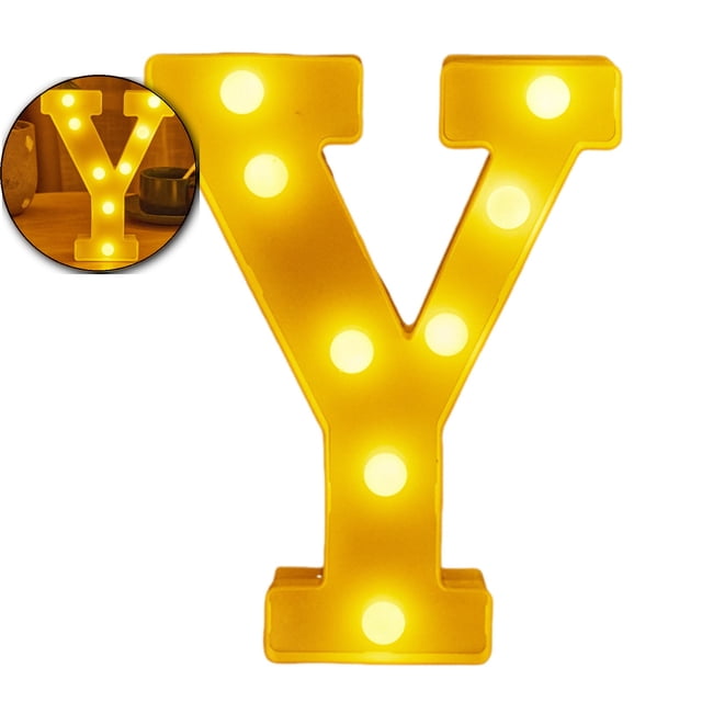 Dvruxg Light Up Letters, Led Letter Lights 26 Alphabet, Decorative Lighted Letter, Battery Powered Led Marquee Letters for Party, Bar, Night Light, Home Decor