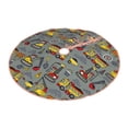 thumbnail image 2 of Bingfone Christmas Tree Skirt Mat Christmas Decoration Interior 30"-Funny Construction, 2 of 8