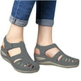 thumbnail image 4 of BinBiL Women Comfortable Flat Sandals: Dressy Summer Sandal - Closed Toe Fisherman Sandals, 4 of 4