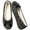 Black, variant on Knivor Fluffy Ballerina House Slippers for WomenTweed Bow Fleece Lined Non Slip Closed Back Flat Indoor Lounge Slippers