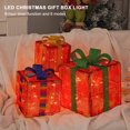 thumbnail image 4 of Cajas Regalo Navidad Con 50 Luces LED Caja Regalo Artística Navideña (alce Navideño) 3 Uds., 4 of 9