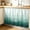 Emerald Green, Teal, White, variant on Mist Ocean Small Cabinet Curtains 11"W x 13"L, Coastal Indigo Gray Ombre Sea Waves Minimalist Sink Skirt Dust-Proof Short Curtain for Bathroom Vanity Storage Cubby Desk, Self Adhesive Privacy Drapes