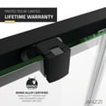 thumbnail image 3 of ANZZI Enchant 70-in. x 60.4-in. Framed Sliding Shower Door in Matte Black, 3 of 10