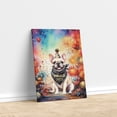 thumbnail image 3 of Hello 2025 French Bulldog Celebrates Happy New Year Firework Balloon Vertical Matte Canvas Poster Dog Lover Gifts Wall Art Home Decor - 02024, 3 of 5