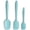 Aqua Sky, variant on Silicone Spatula 3‑Piece Set Heat Resistant 600°F Non‑Stick Rubber Spatulas with Stainless Steel Core ALLWIN HOUSEWARE Large Spatula, Spoonula & Mini Spatula for Cooking & Baking, Aqua Sky