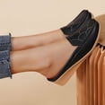 thumbnail image 5 of Willtoo Orthopedic Dress Shoes for Women Arch Support Work Shoes Wide Non Slip Slip on Work Shoes Knitted Mesh Stretch Comfortable 2026 New Foam Shoes, 5 of 6